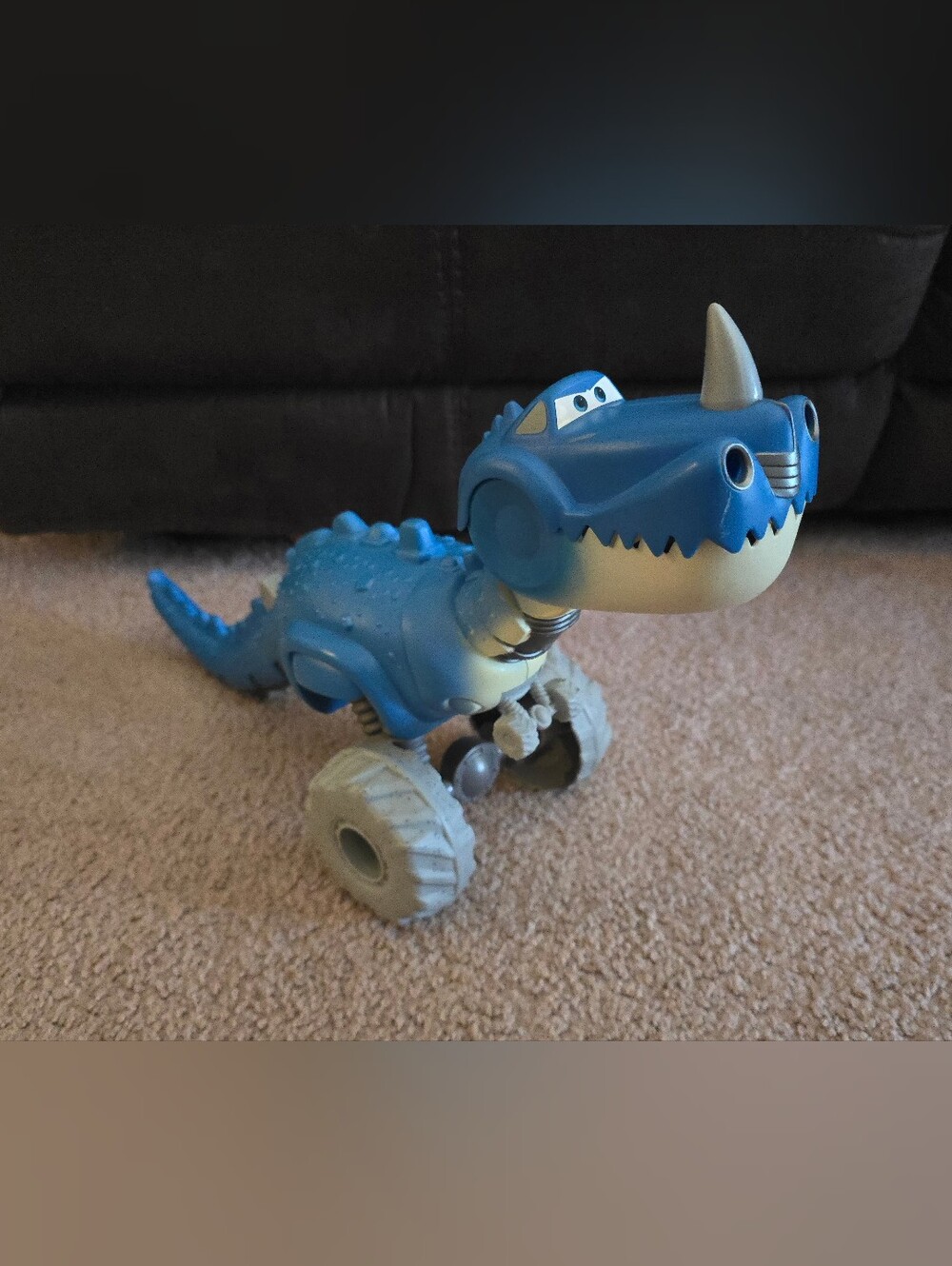 Rare! Mattel Disney Pixar Cars On The Road Roll-And-Chomp Dinosaur Vehicle 17"